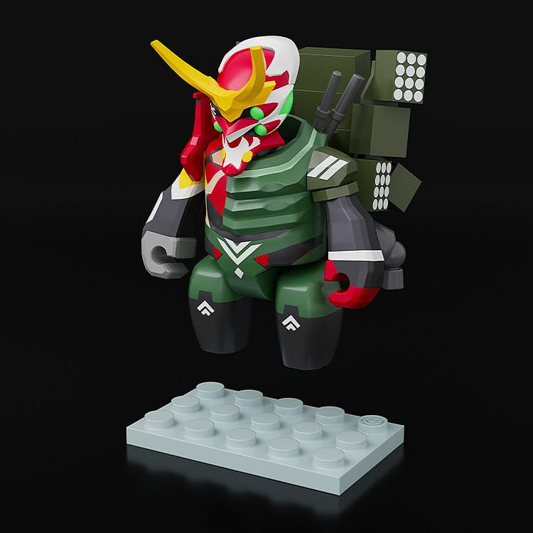 Rebuild of Evangelion Figura Brickroid Evangelion Production Model-New 02 a 5 cm