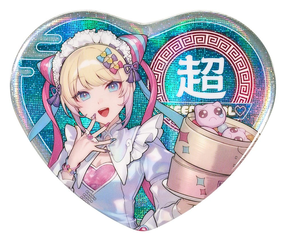 Needy Streamer Overload Needy Streamer Chinese Restaurant Series Heart-Shaped chapa OMGkawaiiAngel 7 x 6 cm Frikytopia