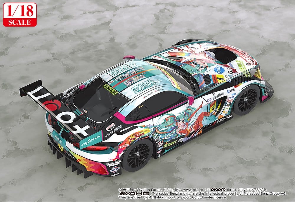 Hatsune Miku GT Project Vehículo 1/18 Good Smile Hatsune Miku AMG 2016 SUPER GT Ver. 26 cm