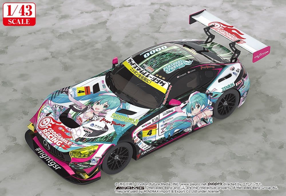 Hatsune Miku GT Project Vehículo 1/43 Good Smile Hatsune Miku AMG 2019 Ver. 11 cm
