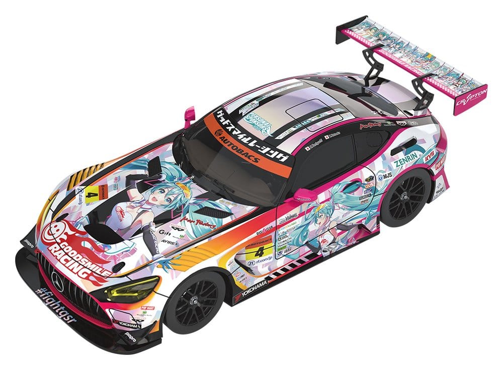 Hatsune Miku GT Project Vehículo 1/43 Good Smile Hatsune Miku AMG 2021 SUPER GT 100th Race Commemorative Ver. 11 cm Frikytopia