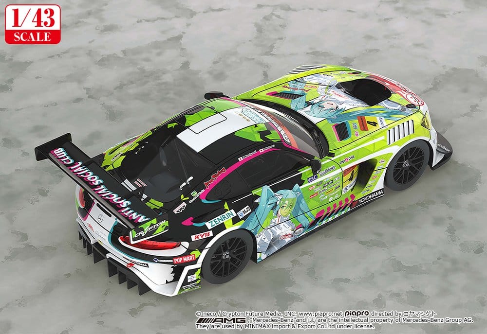 Hatsune Miku GT Project Vehículo 1/43 Good Smile Hatsune Miku AMG 2022 Season Opening Ver. 11 cm