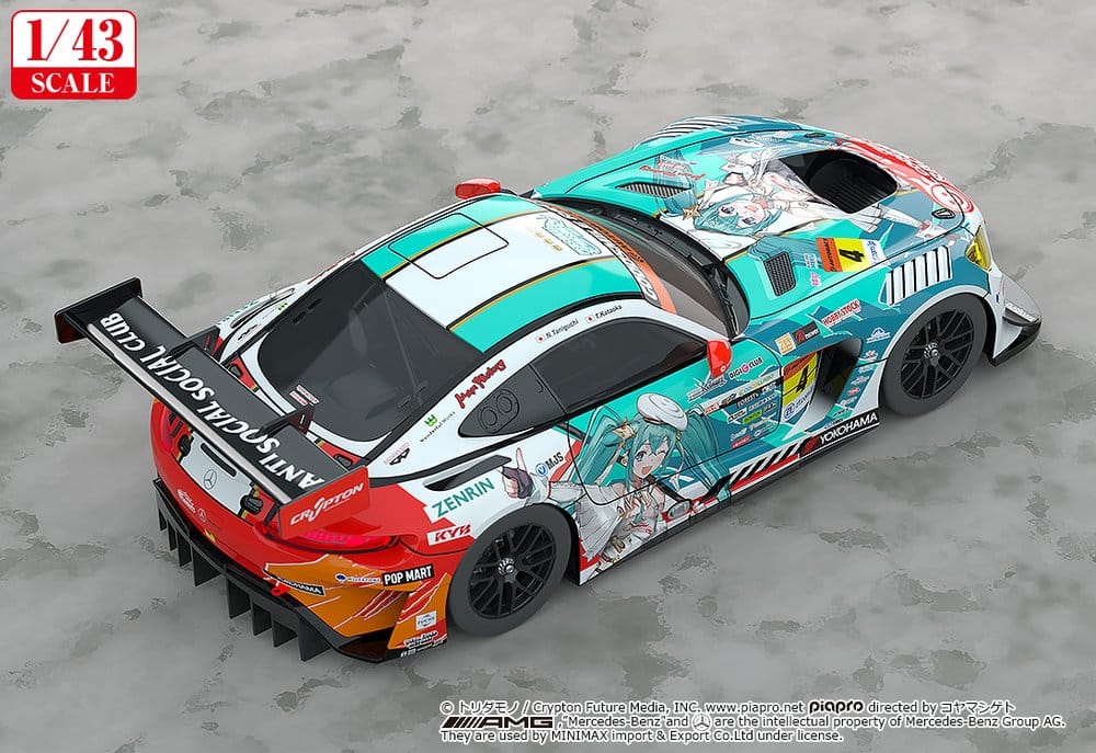 Hatsune Miku GT Project Vehículo 1/43 Good Smile Hatsune Miku AMG 2023 Season Opening Ver. 11 cm