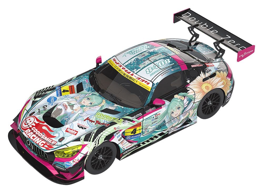 Hatsune Miku GT Project Vehículo 1/64 Good Smile Hatsune Miku AMG 2017 Super GT Ver. 7 cm Frikytopia