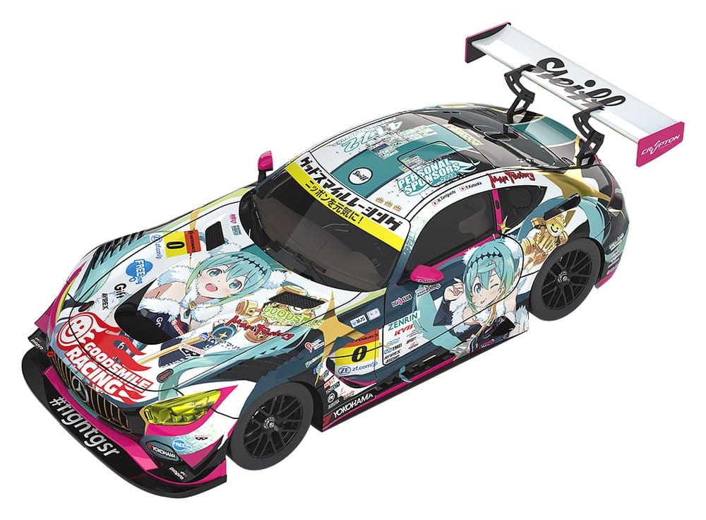 Hatsune Miku GT Project Vehículo 1/64 Good Smile Hatsune Miku AMG 2018 SUPER GT Ver. 7 cm Frikytopia