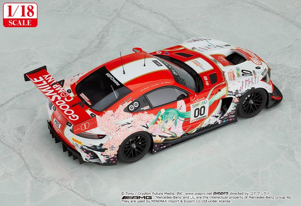 Hatsune Miku GT Project Vehículo 1/18 Good Smile Hatsune Miku AMG 2017 SPA24H Ver. 26 cm