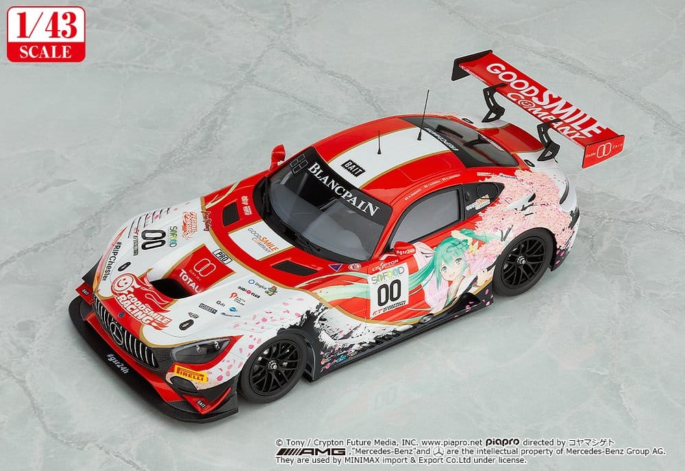 Hatsune Miku GT Project Vehículo 1/43 Good Smile Hatsune Miku AMG 2017 SPA24H Ver. 11 cm