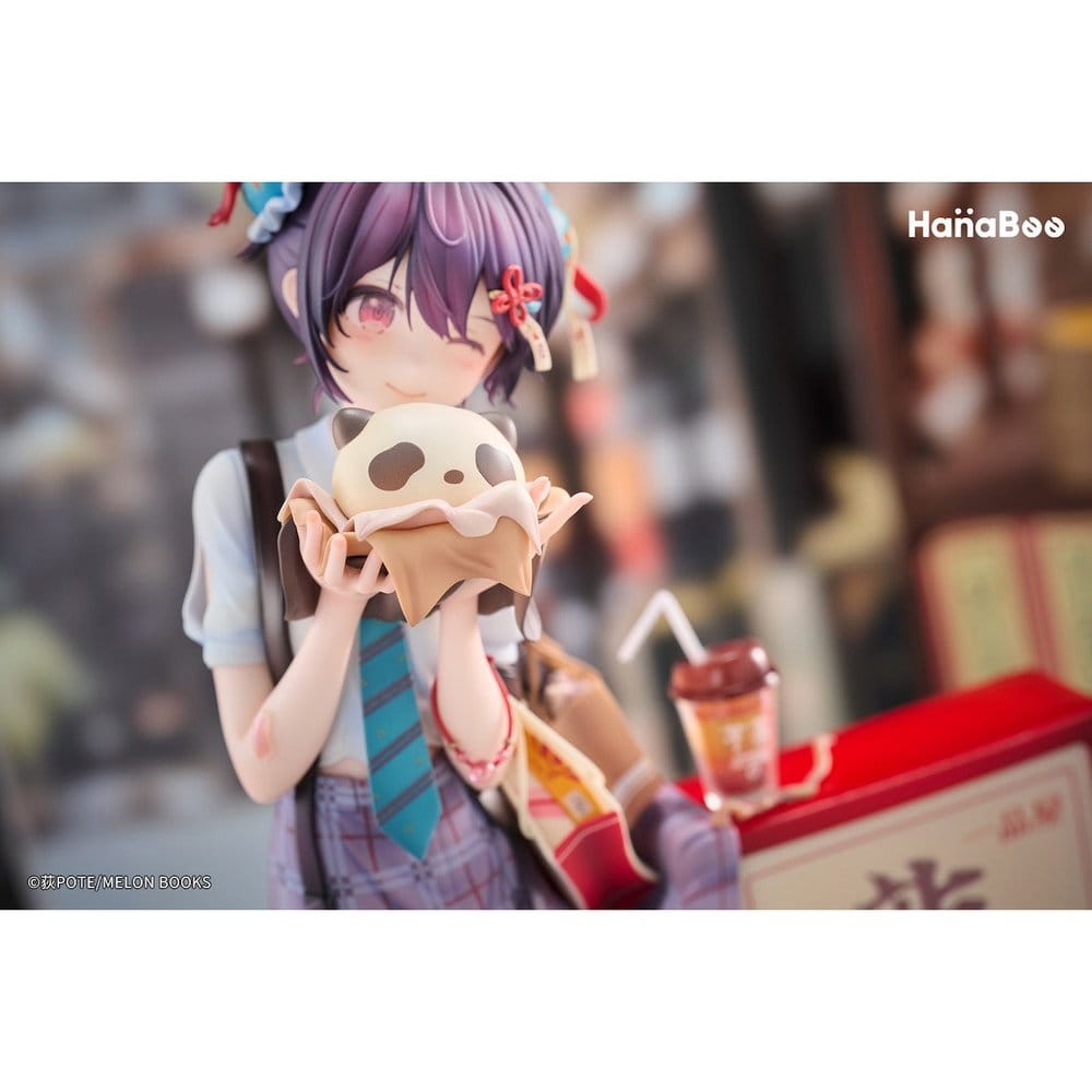 Original Character Figura PVC 1/6 Panda Nikuman-chan Illustrated by Ogipote 26 cm