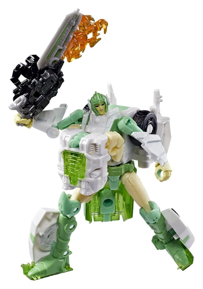 Transformers Generations War for Cybertron: Siege Deluxe Class Figura WFC-S15 Autobot Greenlight & Battle Masters Dazzlestrike 14 cm