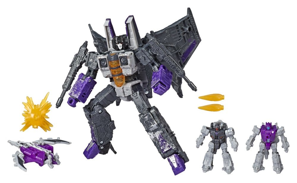 Transformers Generations War for Cybertron: Siege Voyager Class Pack de 4 Figuras Decepticon Phantomstrike Squadron 18 cm Frikytopia