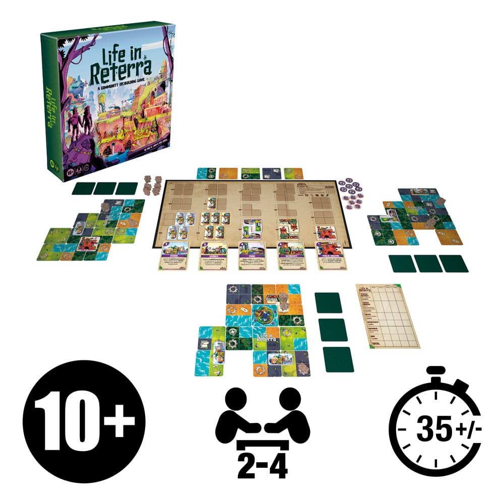 Life in Reterra Jogo de tabuleiro *Edição Inglês*