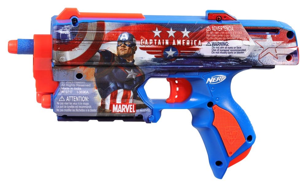 Marvel NERF Lançador de Dardos Captain America