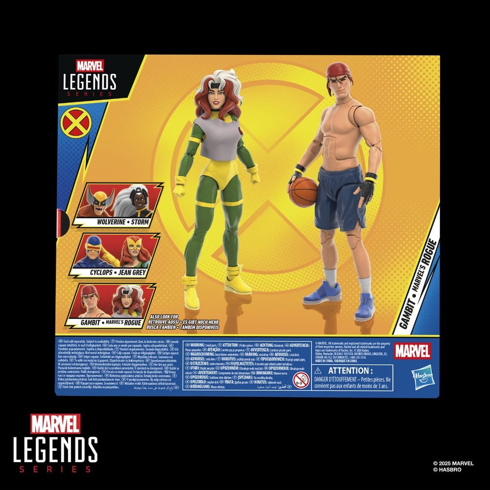 X-Men '97 Marvel Legends Pack de 2 Figuras Gambit & Marvel's Rogue 15 cm