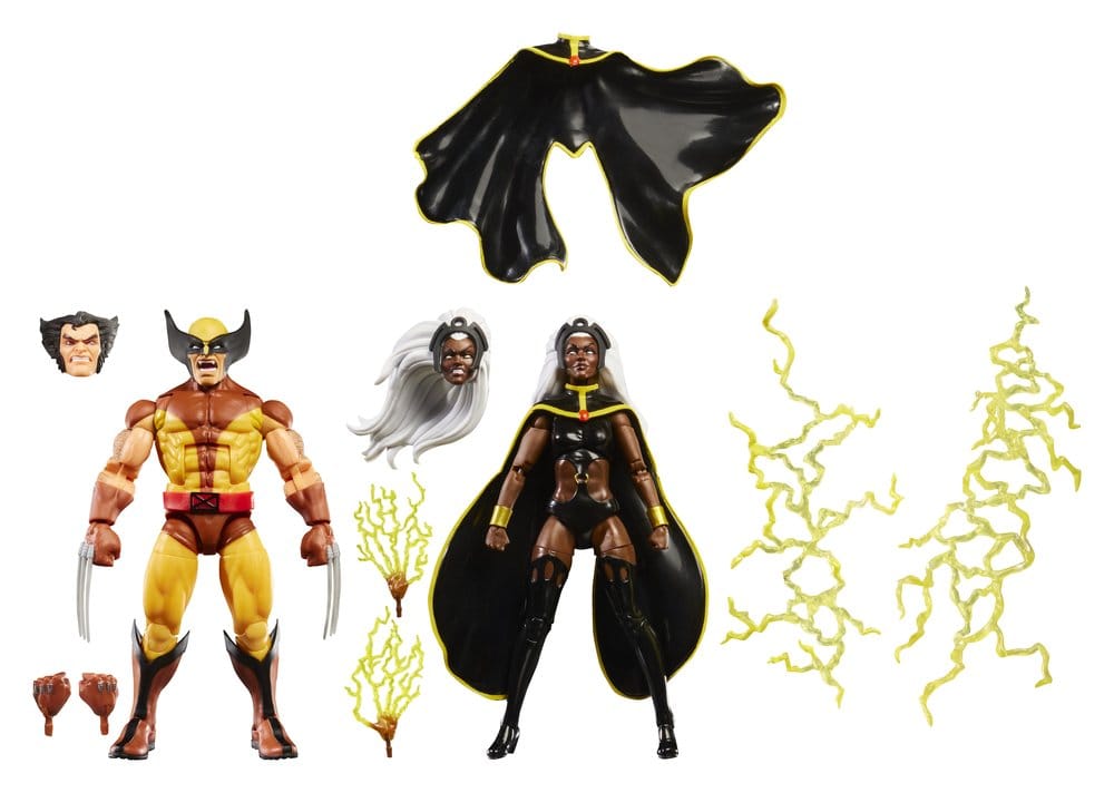 Pack de 2 Figuras Marvel Legends Storm & Wolverine 15 cm