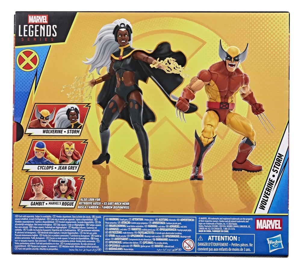 Pack de 2 Figuras Marvel Legends Storm & Wolverine 15 cm