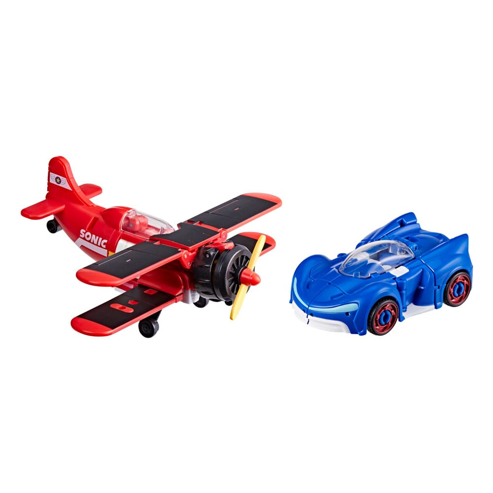Figura hasbro transformers sonic the hedgehog wingtail & blue booster