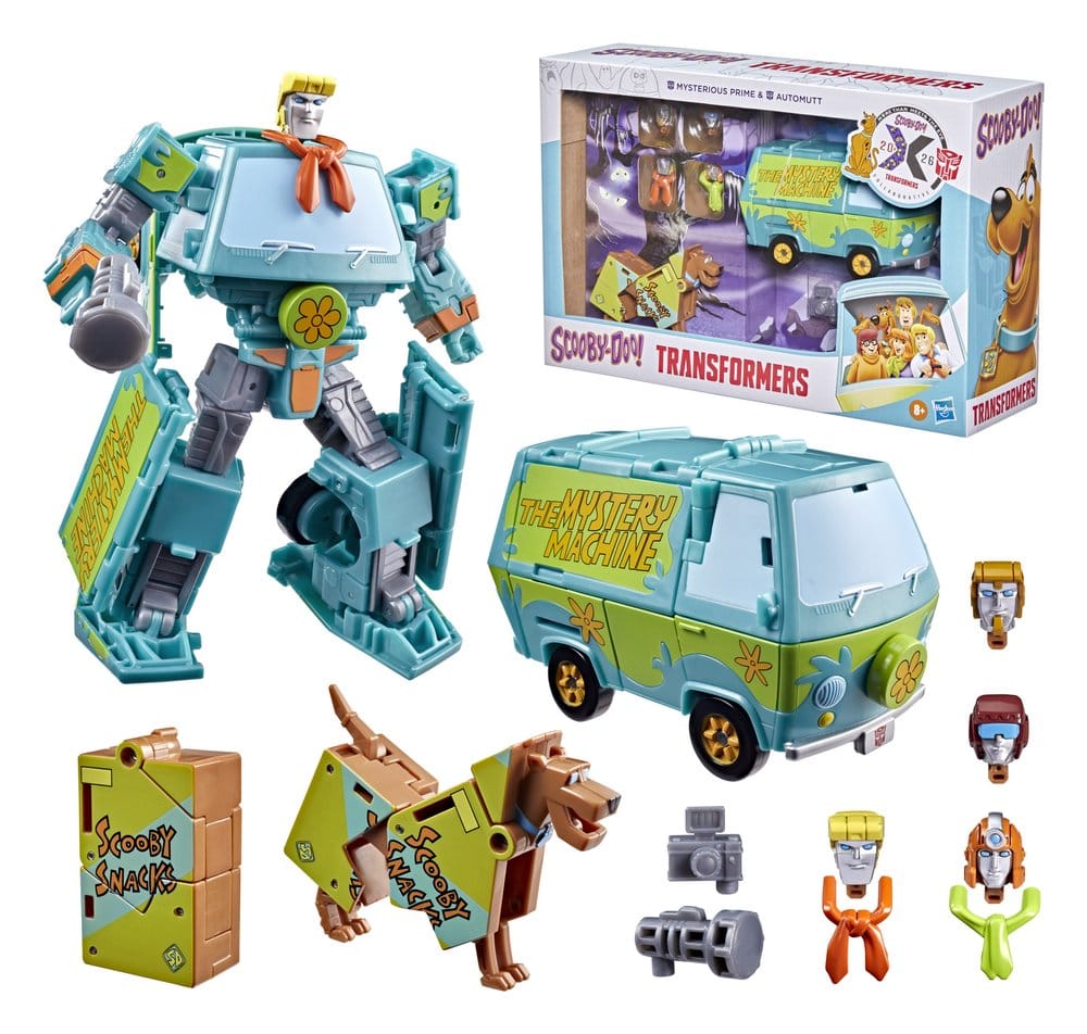 Transformers x Scooby-Doo Pack de 2 Figuras Mysterious Prime & Automutt 15 cm