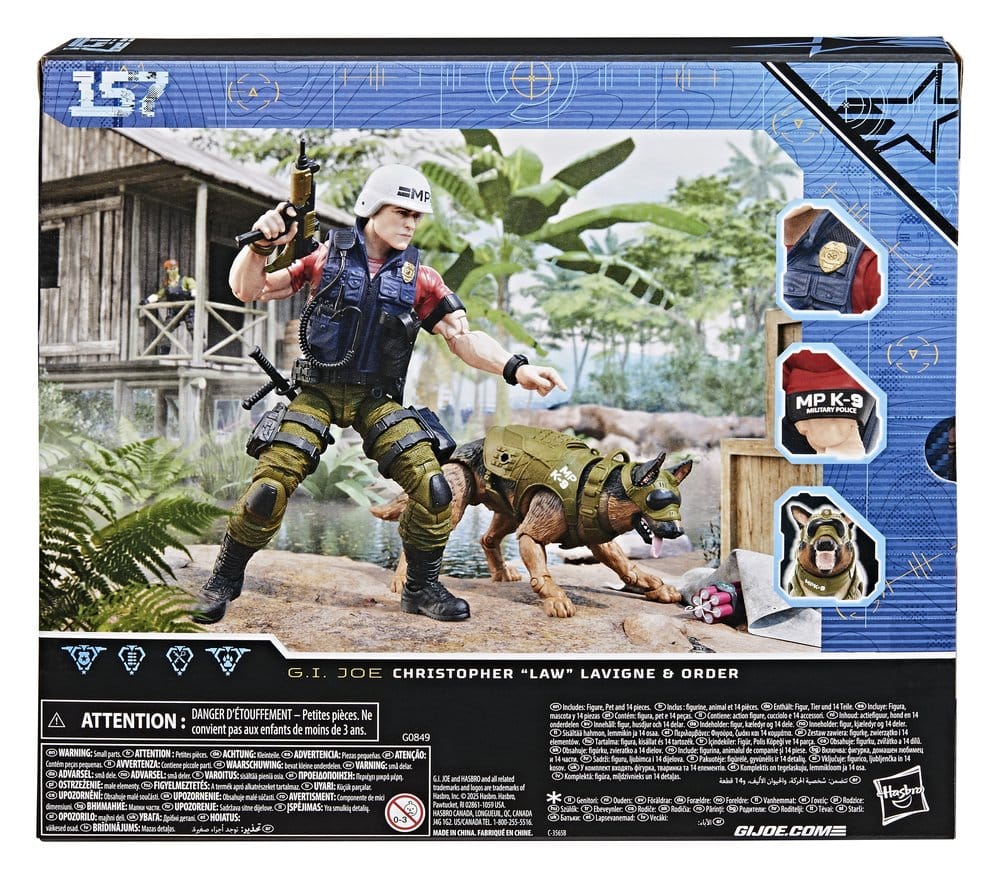 G.I. Joe Classified Series Figura #157 Christopher "Law" Lavigne & Order 15 cm