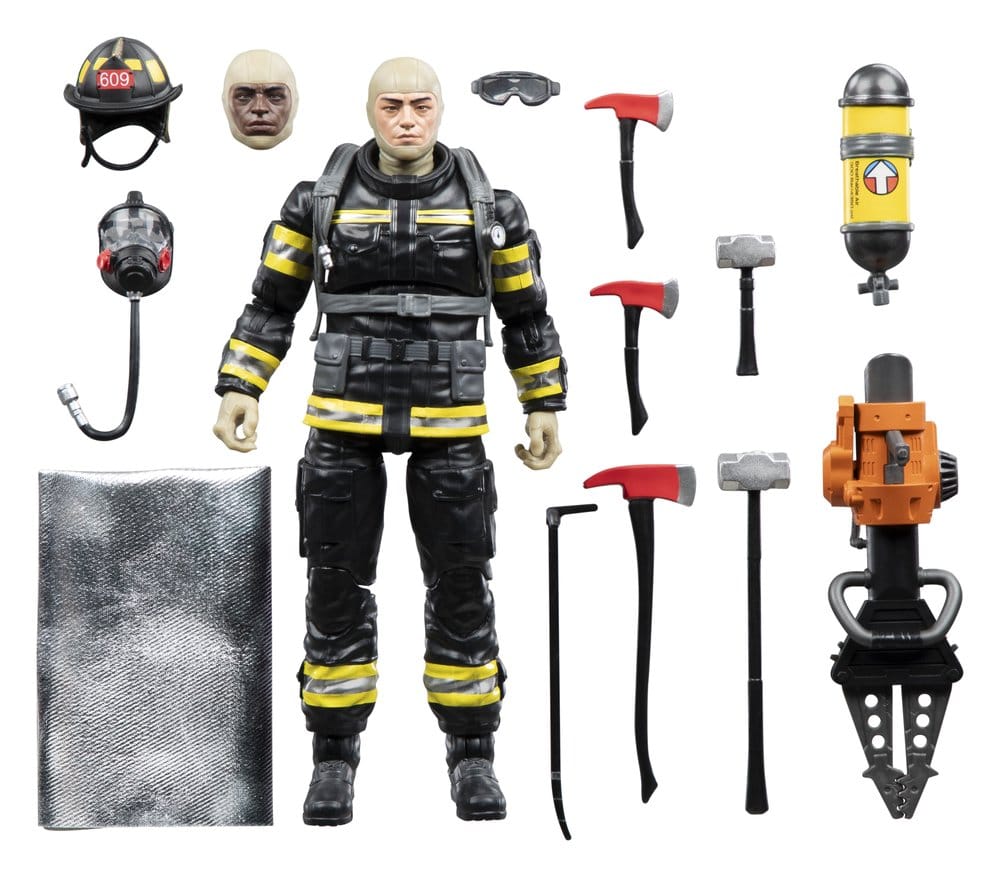 G.I. Joe Classified Series Legacy Collection Figura Search & Rescue Firefighter 15 cm
