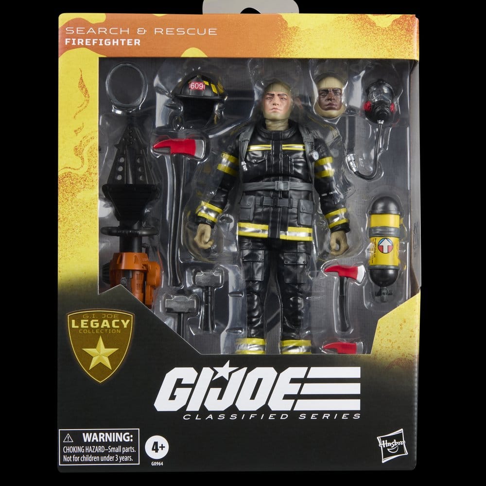 G.I. Joe Classified Series Legacy Collection Figura Search & Rescue Firefighter 15 cm
