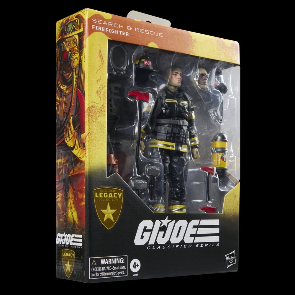 G.I. Joe Classified Series Legacy Collection Figura Search & Rescue Firefighter 15 cm