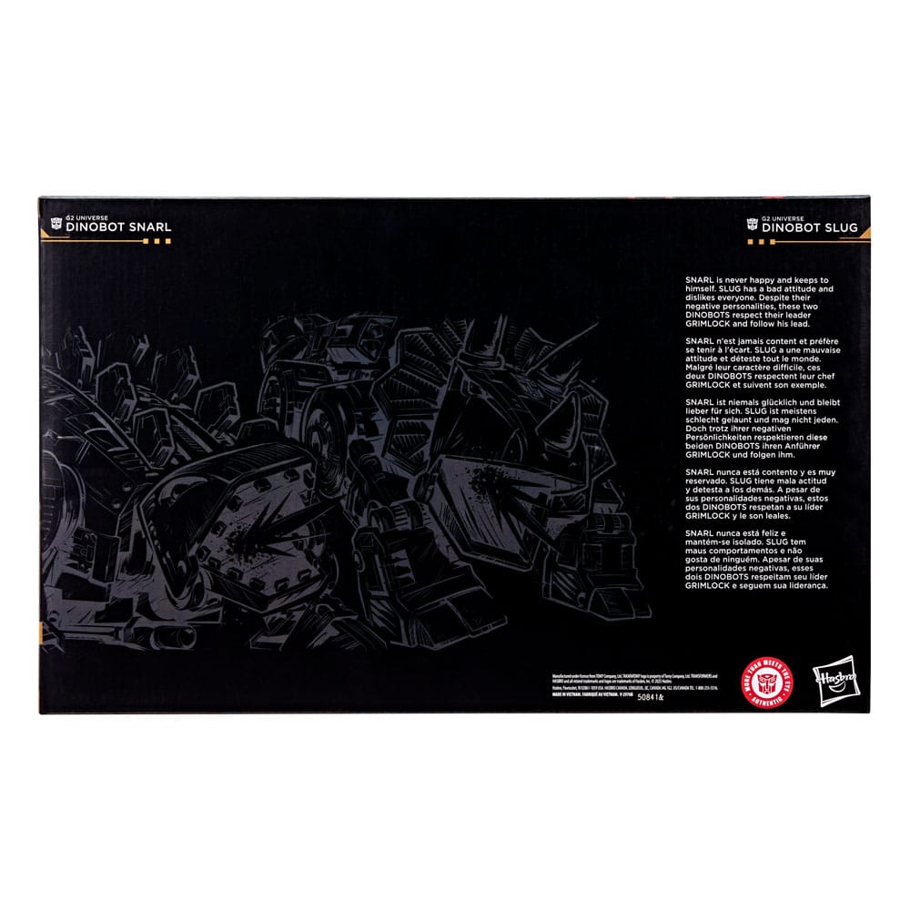 Transformers Age of the Primes Leader Class Pack de 2 Figuras G2 Universe Dinobots Snarl & Slug 19 cm