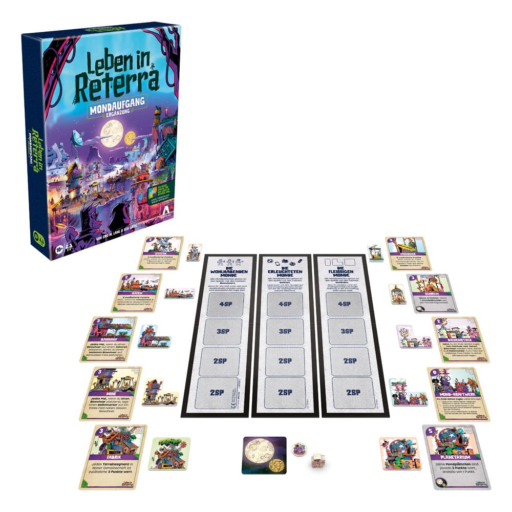 Leben in Reterra Expansão do Jogo de Tabuleiro Mondaufgang *Edição Alemã*