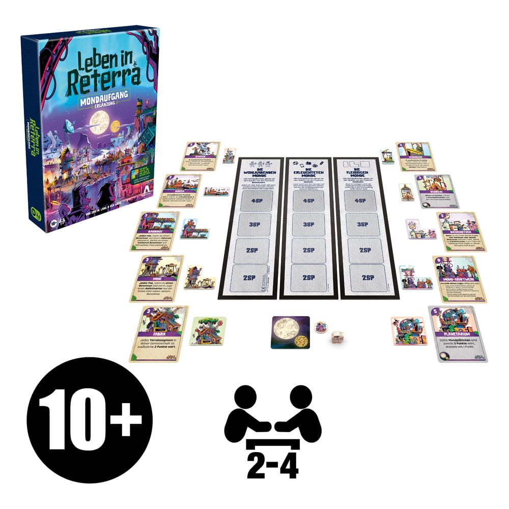 Leben in Reterra Expansão do Jogo de Tabuleiro Mondaufgang *Edição Alemã*
