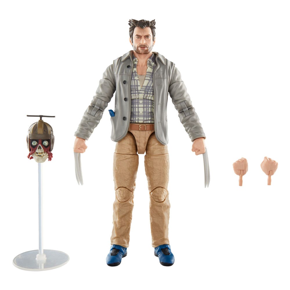 Figura Headpool with Marvels Logan Deadpool and Wolverine Marvel Legends