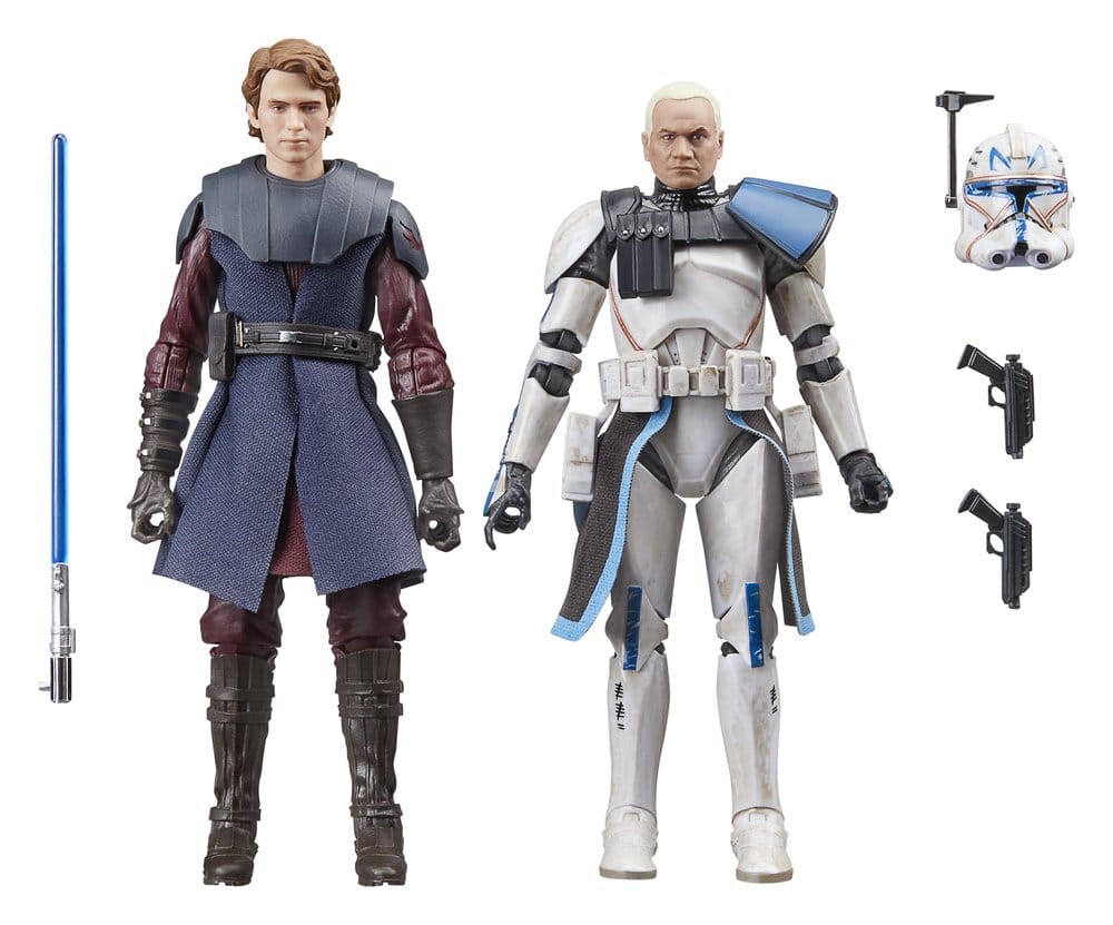Pack de 2 figuras Star Wars Black Series Anakin Skywalker & Clone Captain Rex 15 cm