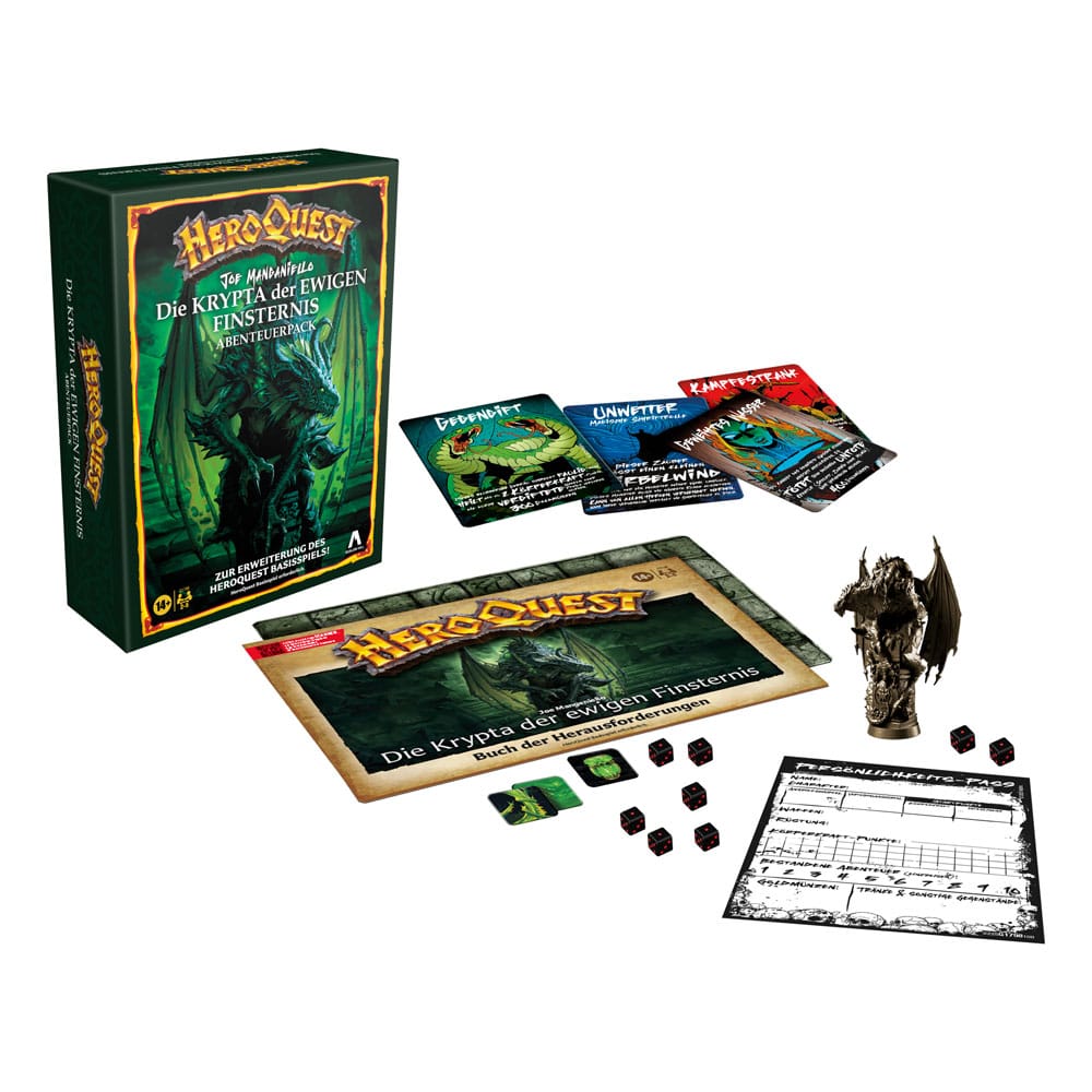 HeroQuest Expansão do Jogo de Tabuleiro Die Krypta der ewigen Finsternis Pack de Missão *Edição Alemã*