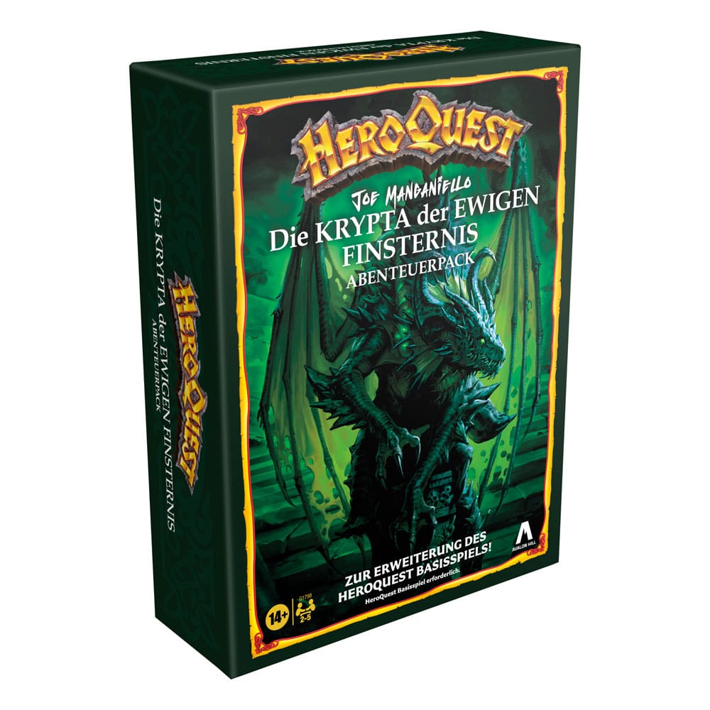 HeroQuest Expansão do Jogo de Tabuleiro Die Krypta der ewigen Finsternis Pack de Missão *Edição Alemã*