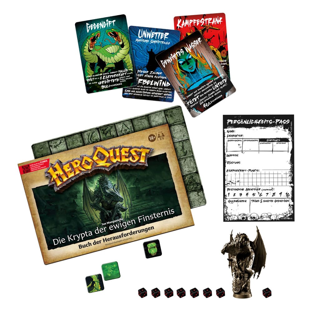 HeroQuest Expansão do Jogo de Tabuleiro Die Krypta der ewigen Finsternis Pack de Missão *Edição Alemã*
