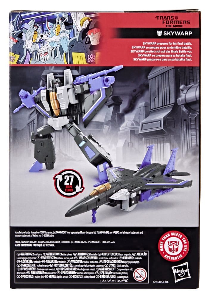 Figura hasbro transformers studio series skywarp