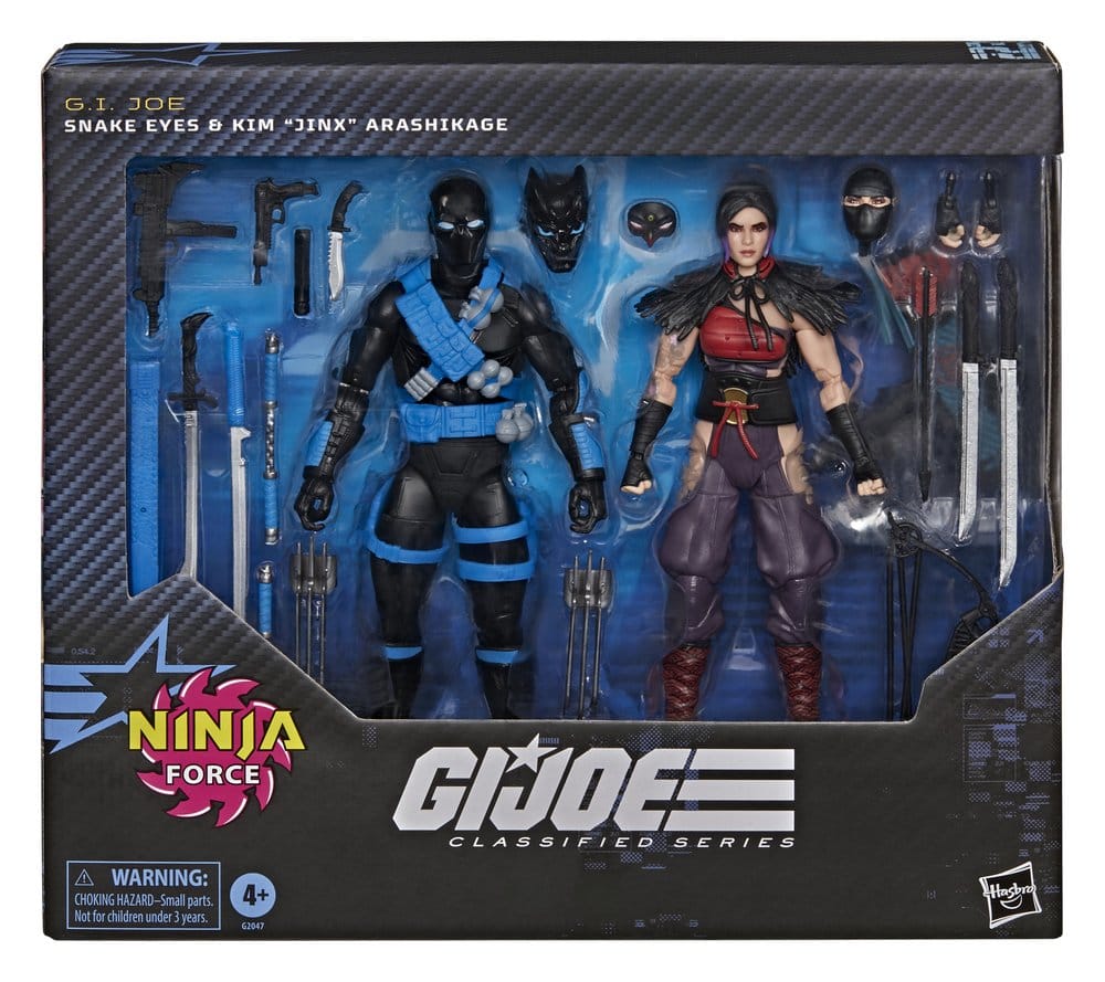 G.I. Joe Classified Series Pack de 2 Figuras Snake Eyes & Kim "Jinx" Arashikage 15 cm