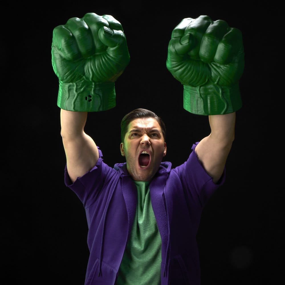 Replica hasbro marvel legends the incredible hulk puños electronicos 30.5cm