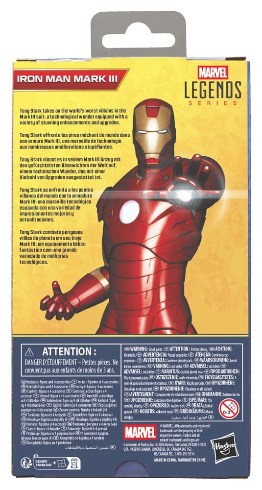 Figura Iron Man Mark III Marvel Legends Series 15cm