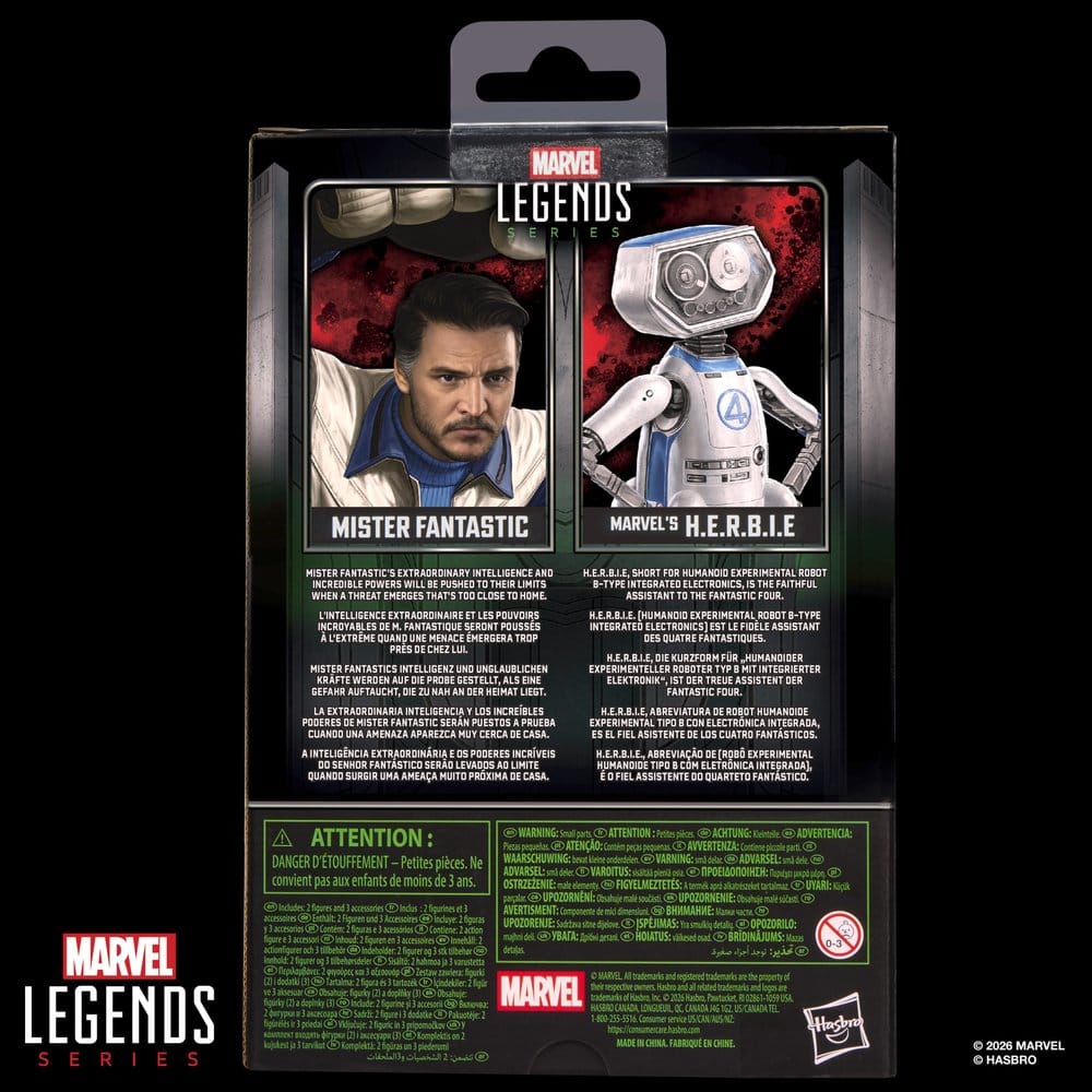 Avengers: Doomsday Marvel Legends Pack de 2 Figuras Mister Fantastic & Marvel's H.E.R.B.I.E. 15 cm