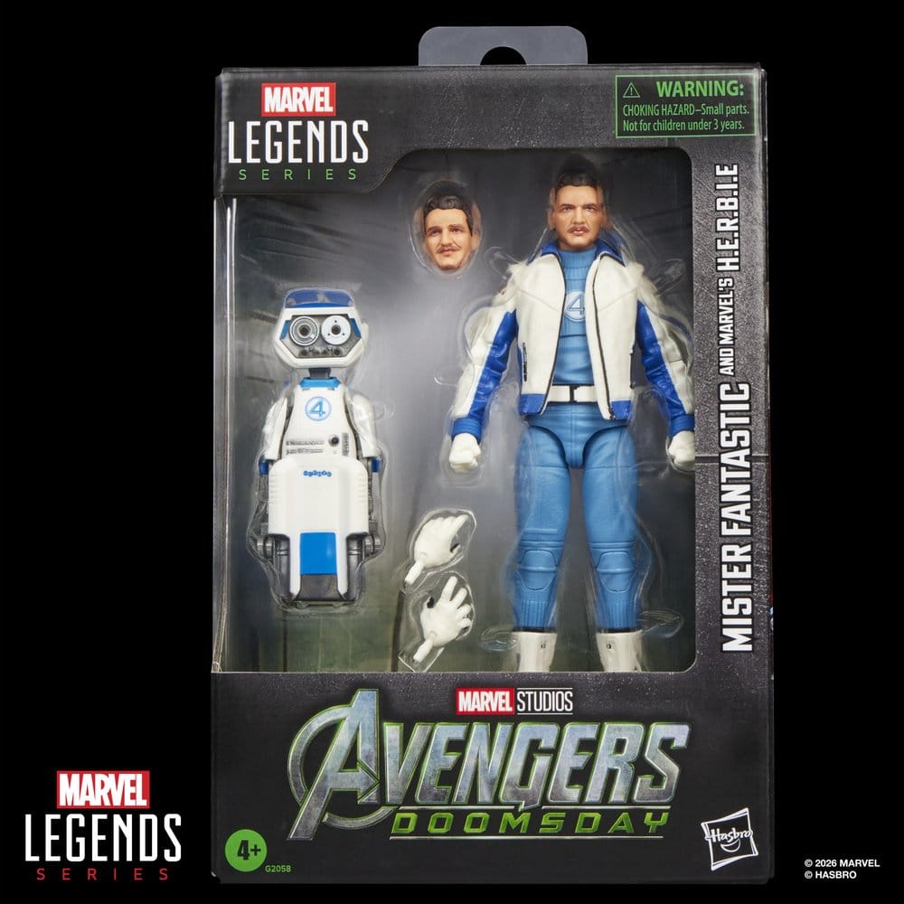 Avengers: Doomsday Marvel Legends Pack de 2 Figuras Mister Fantastic & Marvel's H.E.R.B.I.E. 15 cm
