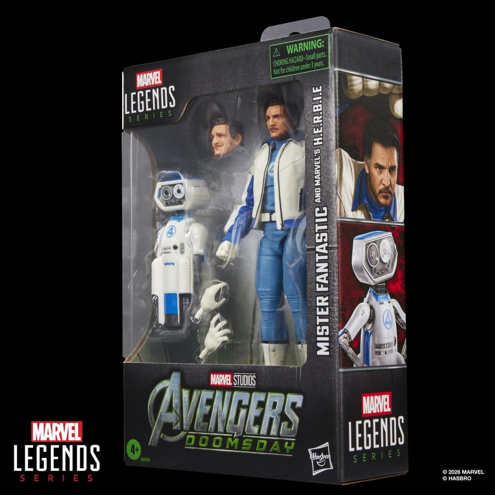 Avengers: Doomsday Marvel Legends Pack de 2 Figuras Mister Fantastic & Marvel's H.E.R.B.I.E. 15 cm
