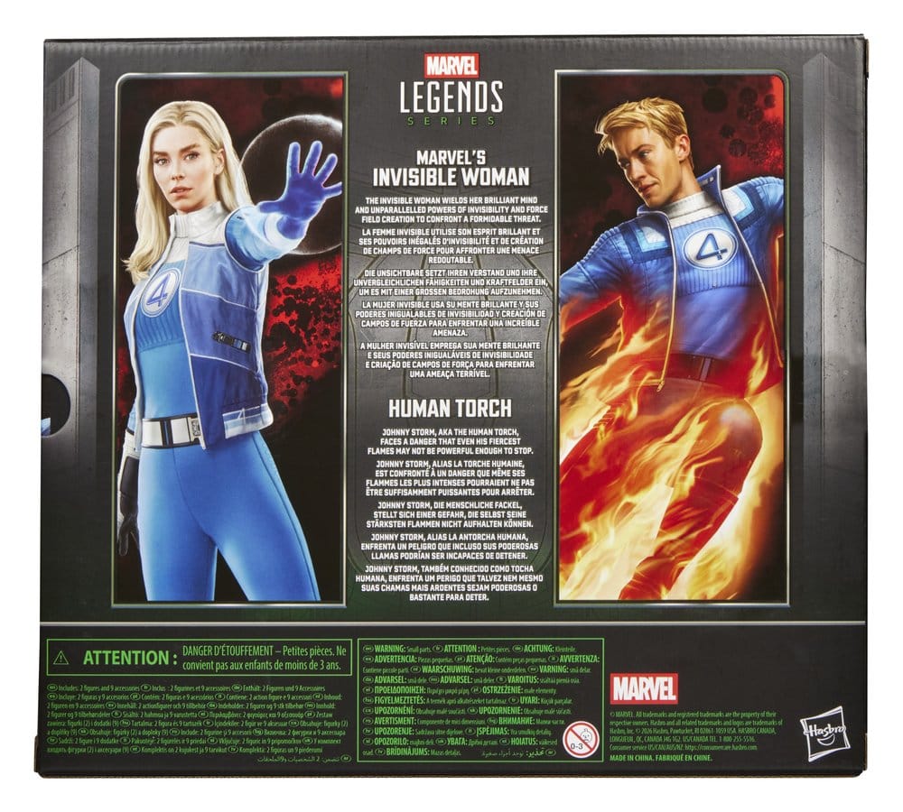 Avengers: Doomsday Marvel Legends Pack de 2 Figuras Marvel's Invisible Woman & Human Torch 15 cm