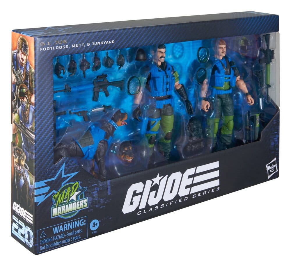 G.I. Joe Classified Series Pack de 3 Figuras #220 Mad Marauders: Footloose & Mutt & Junkyard 15 cm