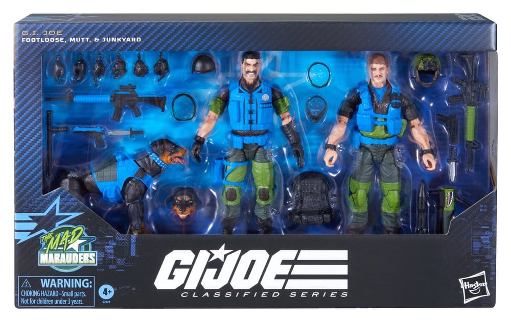 G.I. Joe Classified Series Pack de 3 Figuras #220 Mad Marauders: Footloose & Mutt & Junkyard 15 cm