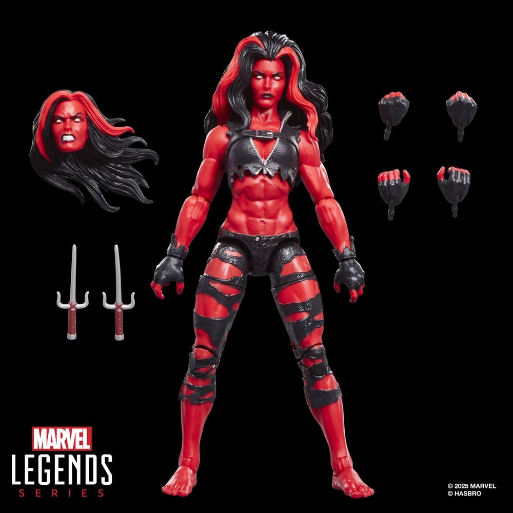 Figura Hulka Roja She-Hulk Marvel Legends 15cm