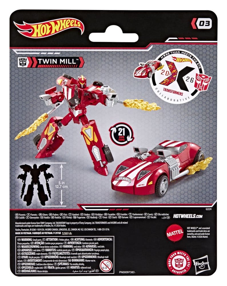 Transformers Collaborative Hot Wheels x Transformers Deluxe Class Figura Twin Mill 13 cm