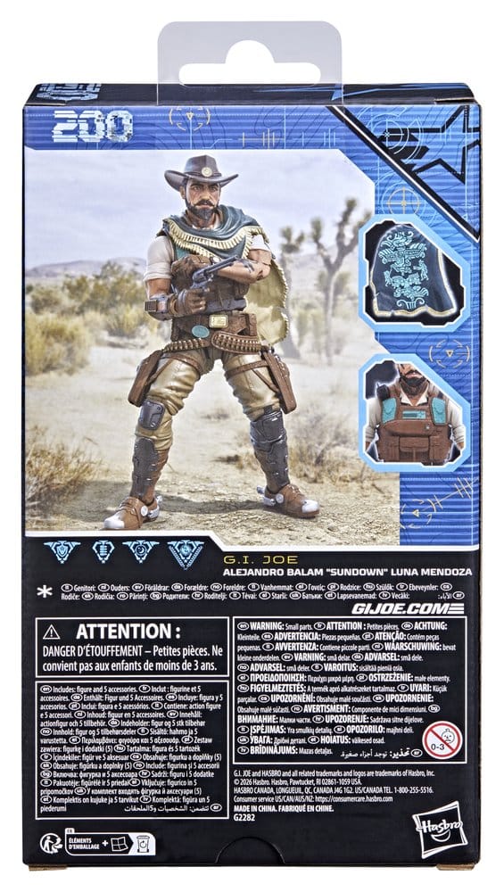 G.I. Joe Classified Series Figura #200 Alejandro Balam "Sundown" Luna Mendoza 15 cm