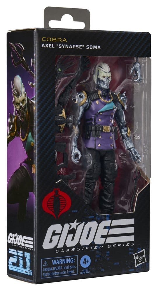 G.I. Joe Classified Series Figura #211 Axel "Synapse" Soma 15 cm