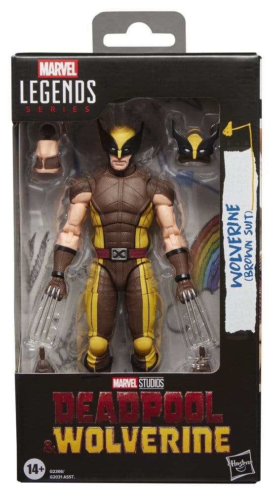 Figura Wolverine Brown Suit Deadpool & Wolverine Marvel Legends Series 15cm