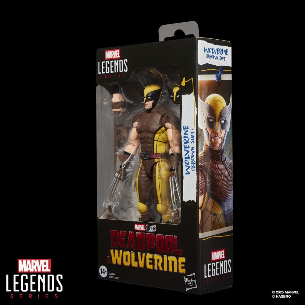 Figura Wolverine Brown Suit Deadpool & Wolverine Marvel Legends Series 15cm
