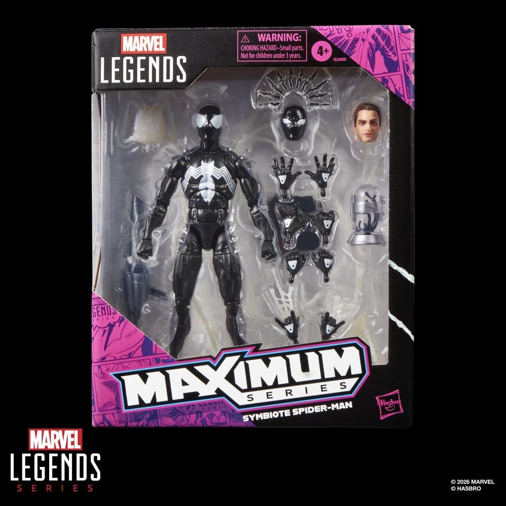 Marvel Legends Maximum Series Figura Symbiote Spider-Man 15 cm